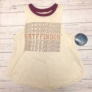 Harry Potter Gryffindor Cut off Tank Top Tee: XS
